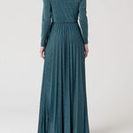 Abito maniche lunghe in lurex FQ24WD3011 W576Q7L53 FRACOMINA