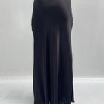 Gonna satinata con passamaneria in vita 887613 NERO OFELIA