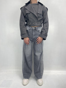 Giacca trench doppio petto