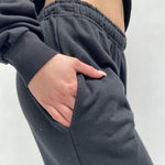 Pantalone con elastico A1263 NERO OFELIA