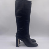 Stivale alto con tacco metallico 1W3606D NERO VIC MATIE'