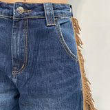 Jeans con frange LAF271PLUS DENIM OFELIA