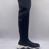 Stivale bicolor sopra al ginocchio 79091 NERO JEANNOT