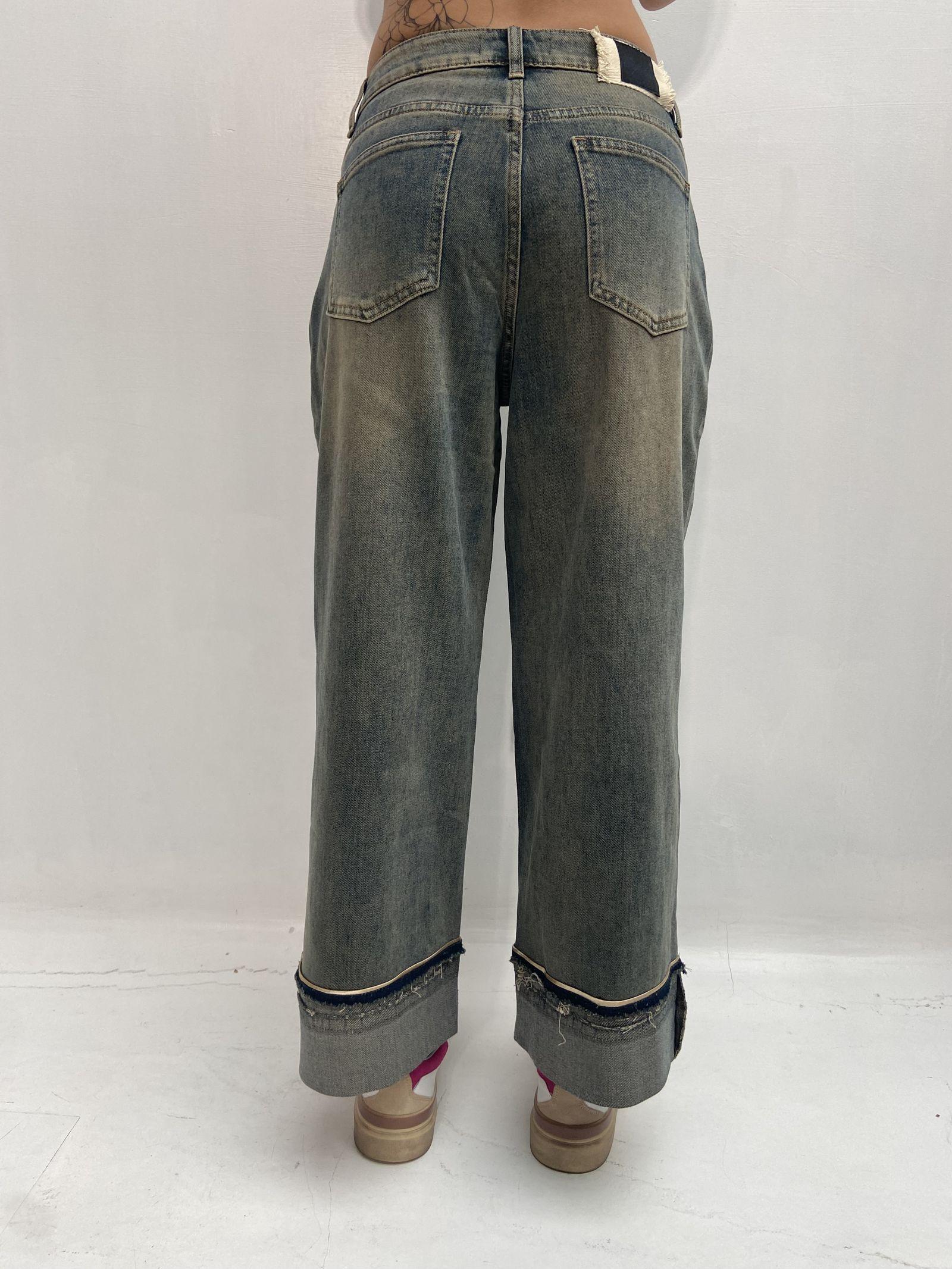 Jeans crop con risvolto LAF235 DENIM OFELIA