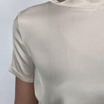T-shirt lucida girocollo MM203633 CREMA OFELIA