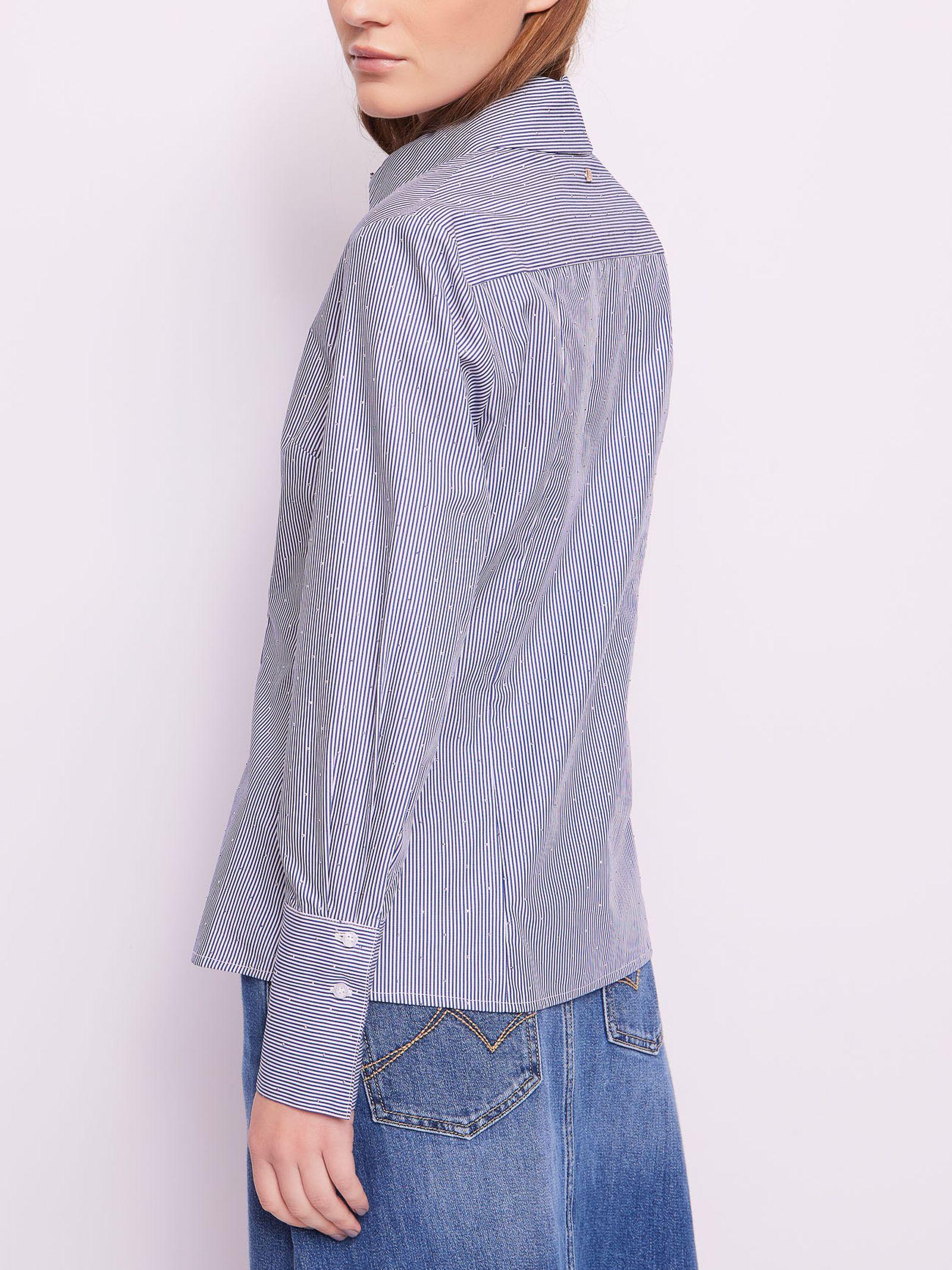 Camicia in cotone a righe 421BD45001 425021-01 GAUDI'