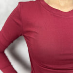 T- shirt manica lunga LC23465 BORDEAUX OFELIA