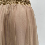 Gonna lunga in tulle MK04.015 CARAMELLO OFELIA
