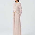 Pantalone palazzo wide in viscosa FJ25SV3003W45101 E06 FRACOMINA