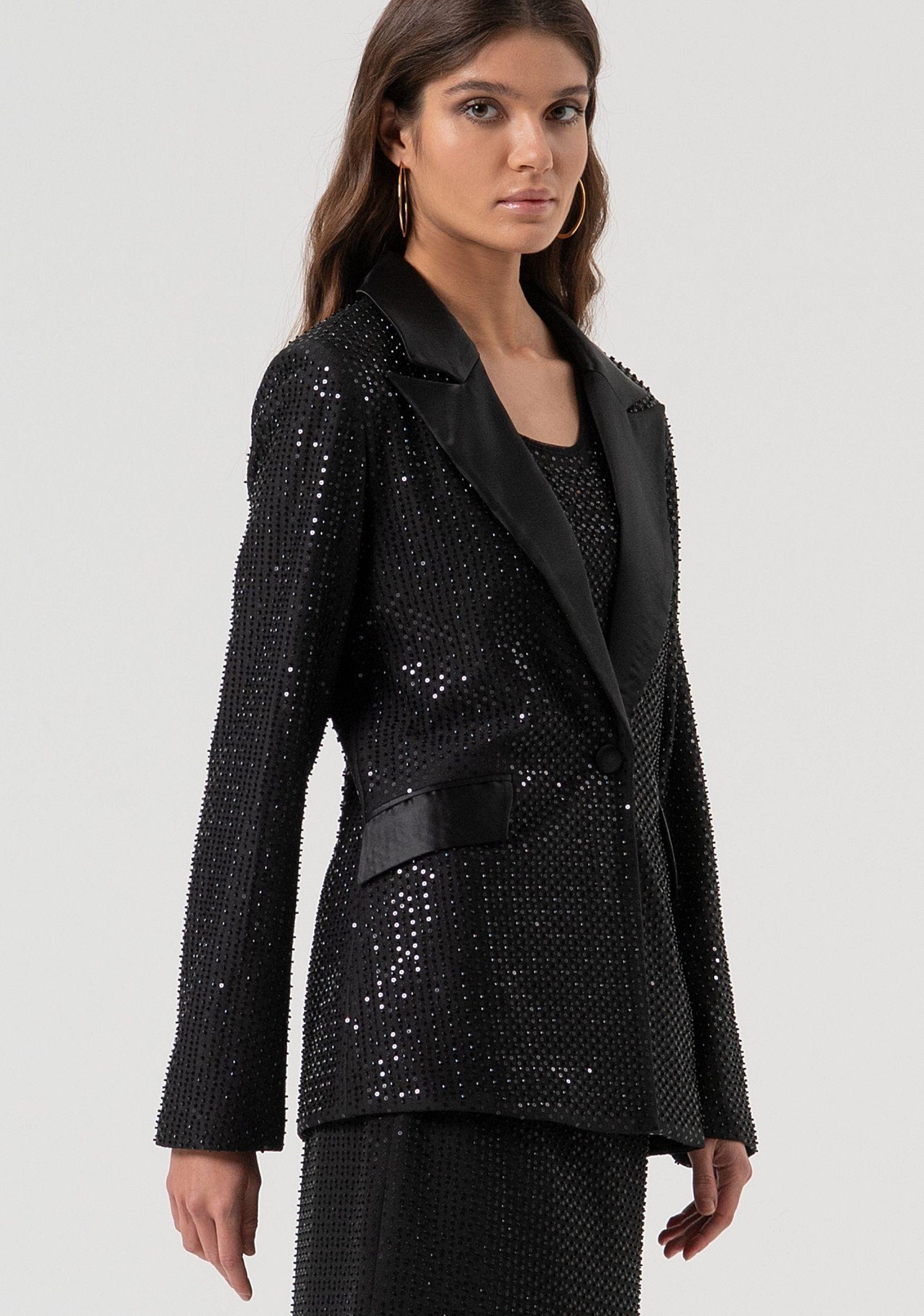 Giacca con strass FQ25WJ3001W815R9 053 FRACOMINA