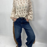 Maglia intrecciata JS376 BEIGE OFELIA