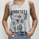 Canotta con stampa A1249 GRIGIO OFELIA