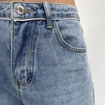 Jeans vita alta e gamba larga LAF184 DENIM OFELIA