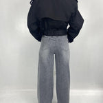 Giacca trench doppio petto B9603 NERO OFELIA