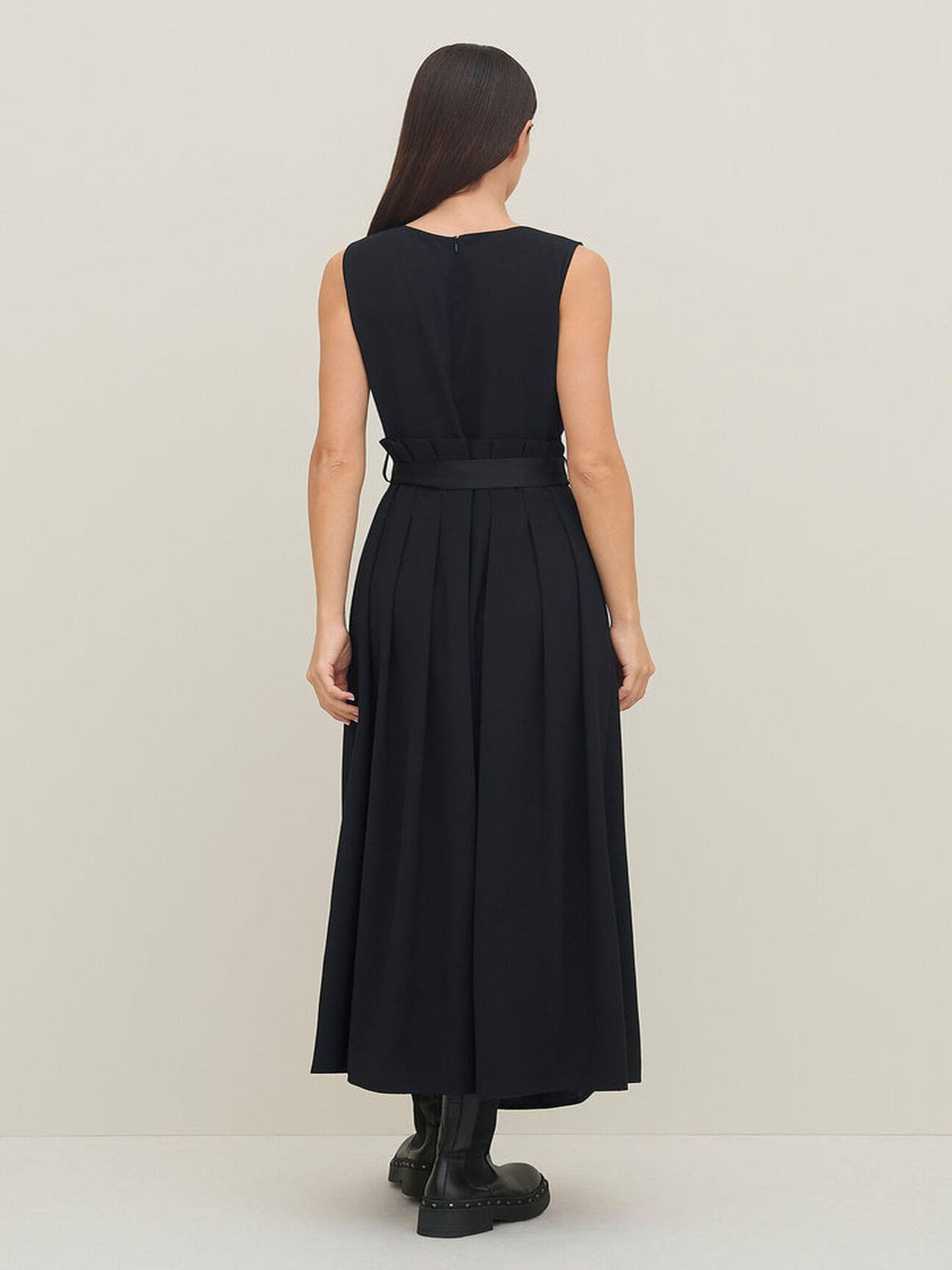 Abito midi con gonna a pieghe AGER07 D1 10 CARLA G.