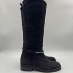 Stivale con dettaglio equestre 2904 MORO OFELIA