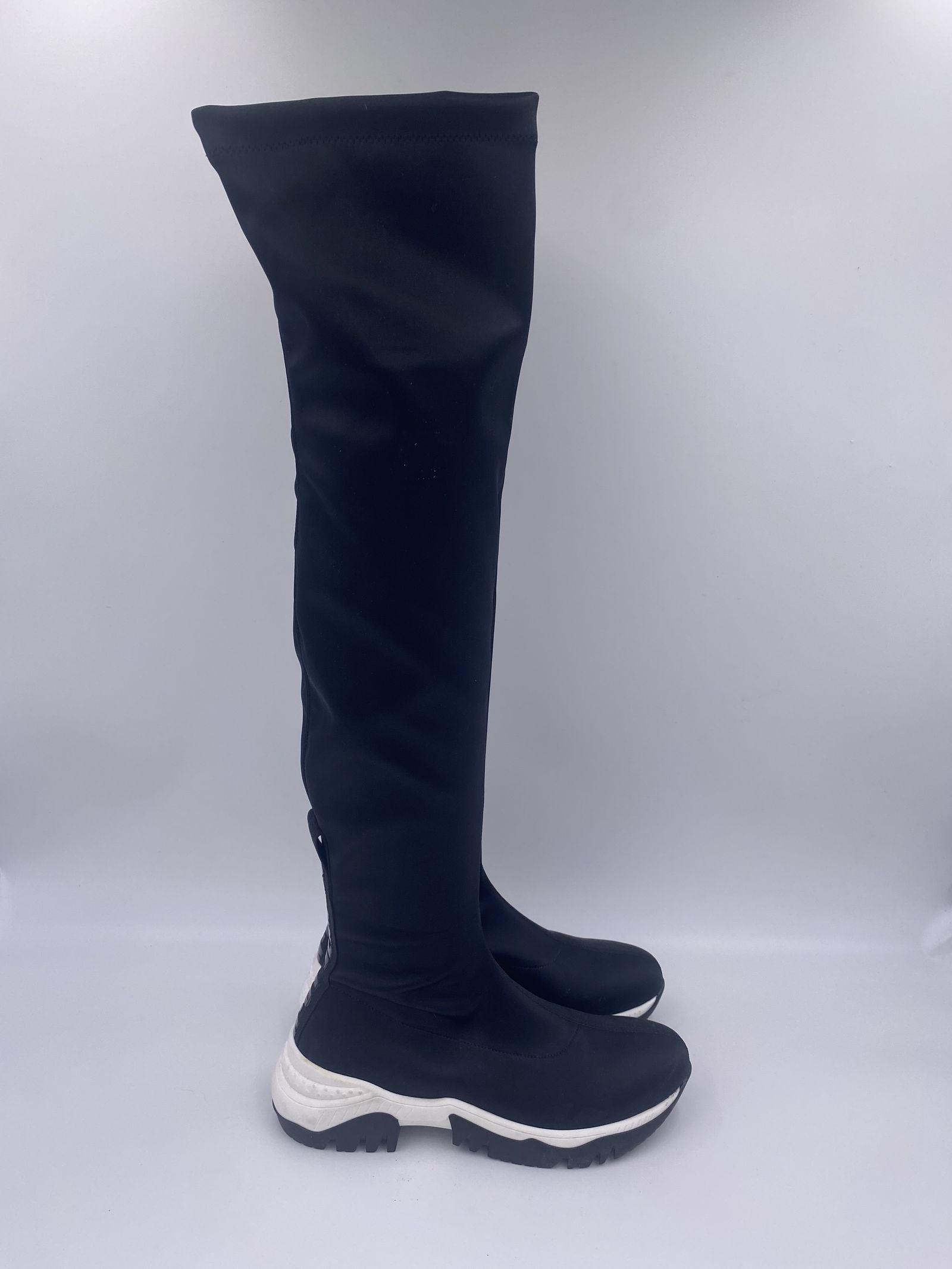 Stivale bicolor sopra al ginocchio - Jeannot 79091 NERO JEANNOT 