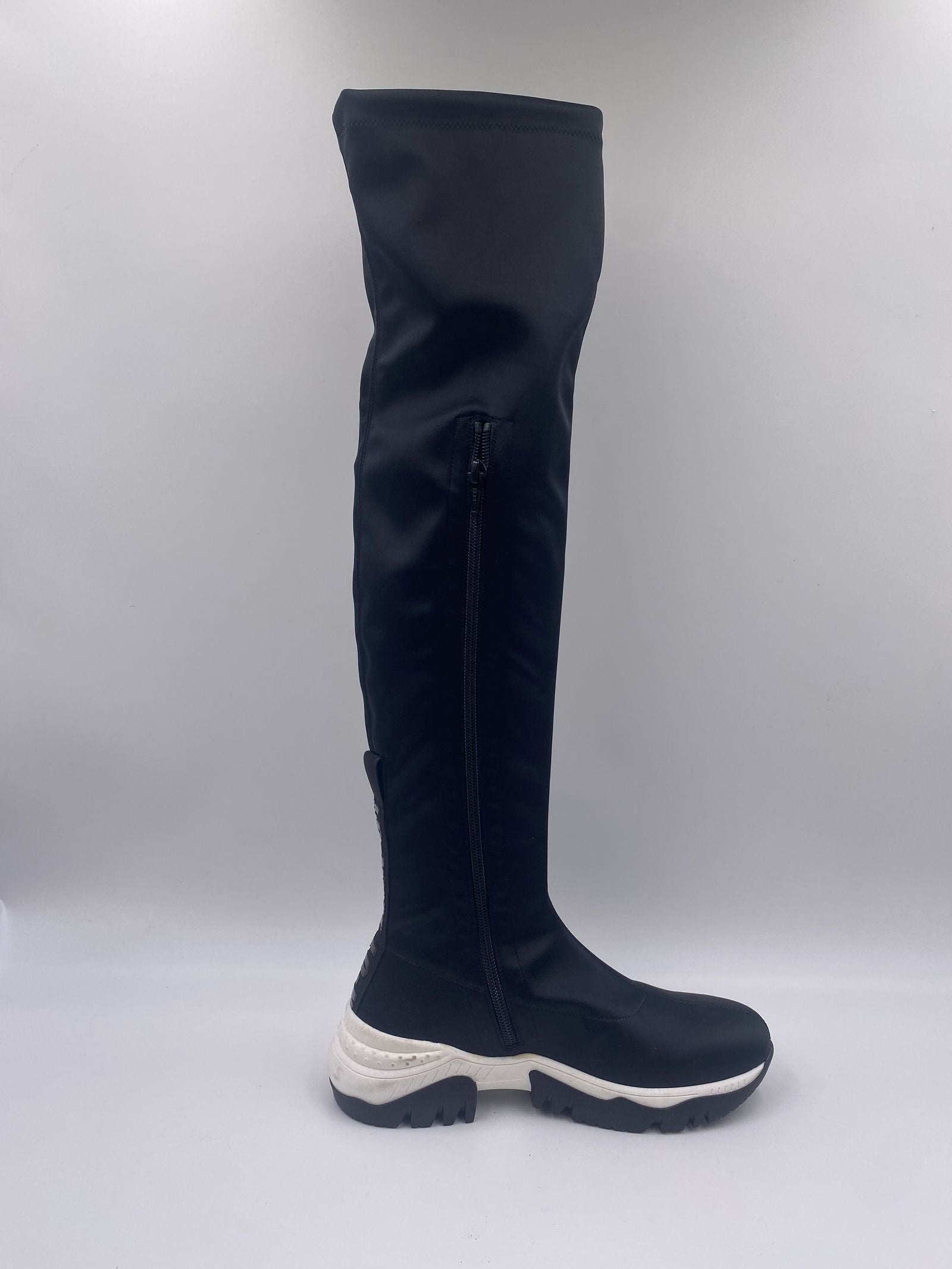 Stivale bicolor sopra al ginocchio - Jeannot 79091 NERO JEANNOT 