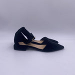 Sandalo basso in velluto H1289 NERO OFELIA 