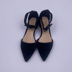 Sandalo basso in velluto H1289 NERO OFELIA 