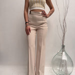 Pantalone con placca oro - Elisabetta Franchi PA00436E2 193 ELISABETTA FRANCHI 
