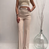 Pantalone con placca oro - Elisabetta Franchi PA00436E2 193 ELISABETTA FRANCHI 