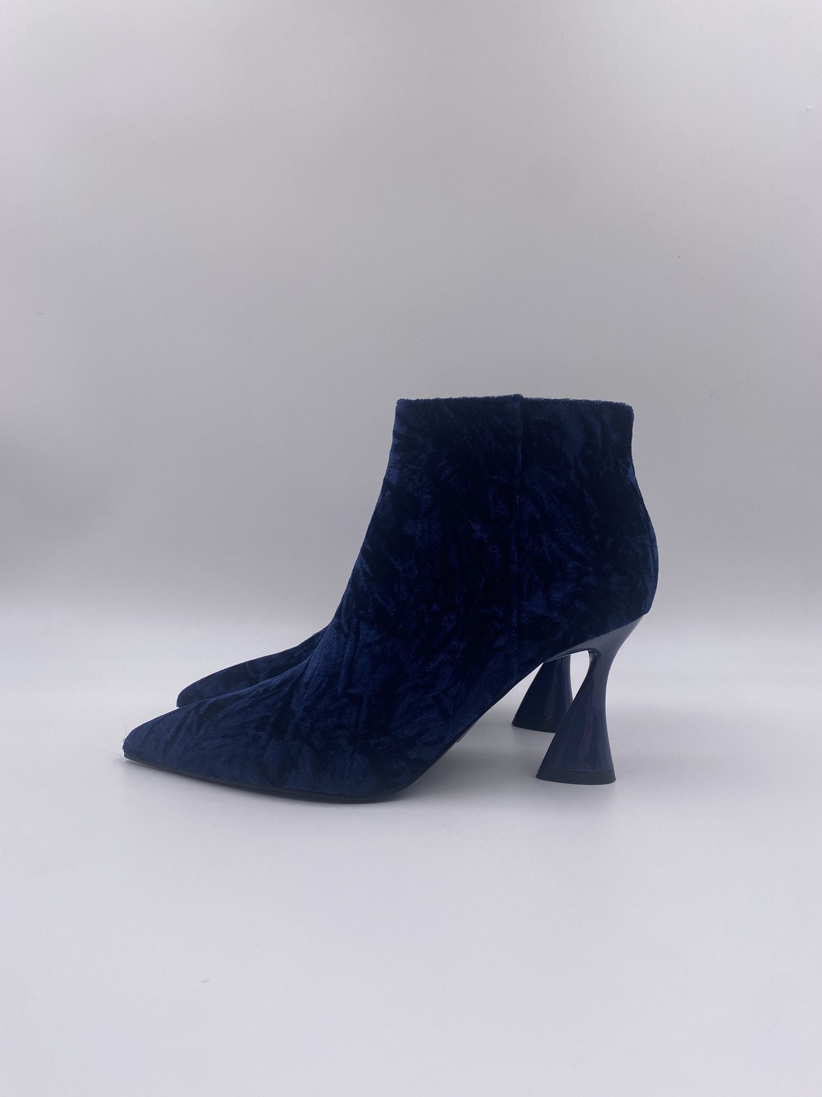Tronchetto in velluto - Jeannot PJ584C BLU JEANNOT 