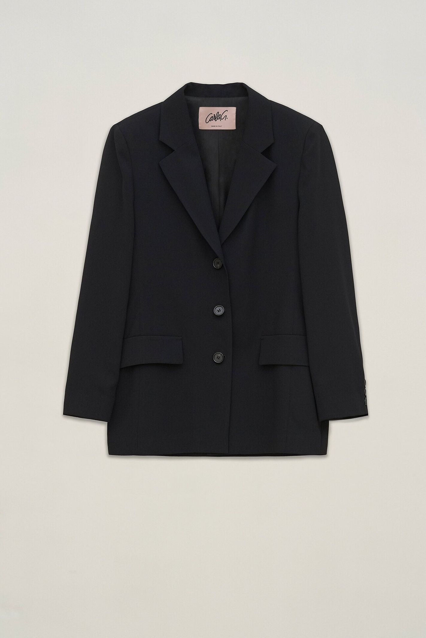 Giacca monopetto in crepe satin - Carla G IOFI07 D1 10 CARLA G. 