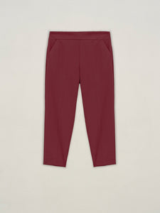Pantalone slim fit in jersey tecnico - Carla G