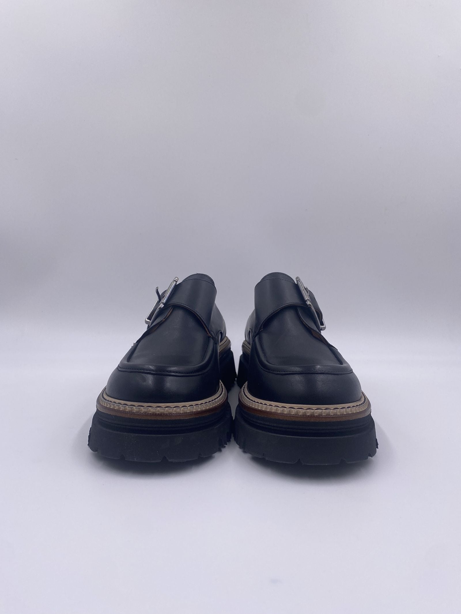 Mocassino in pelle con fibbia 1700 NERO CHIARINI 