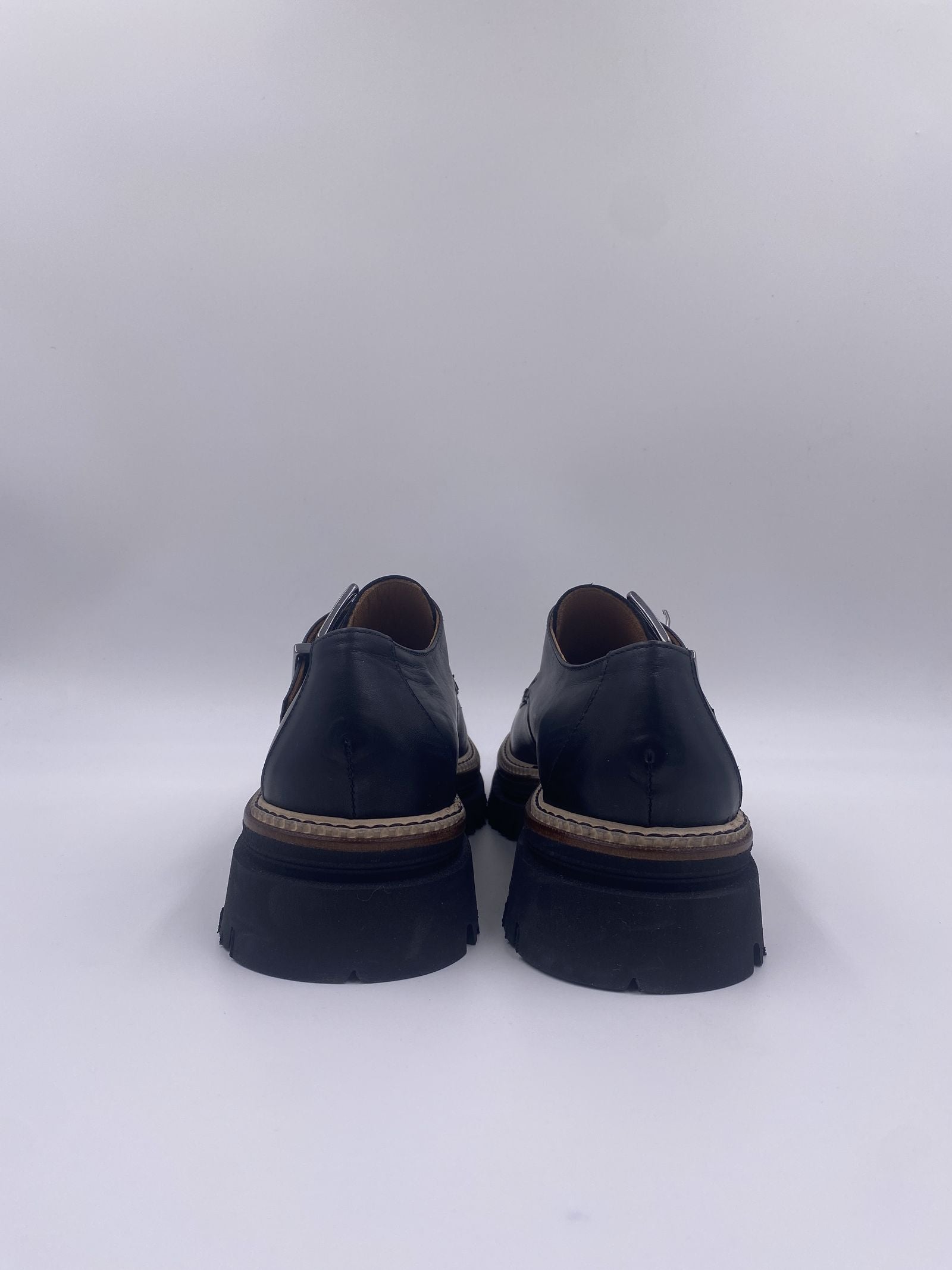 Mocassino in pelle con fibbia 1700 NERO CHIARINI 