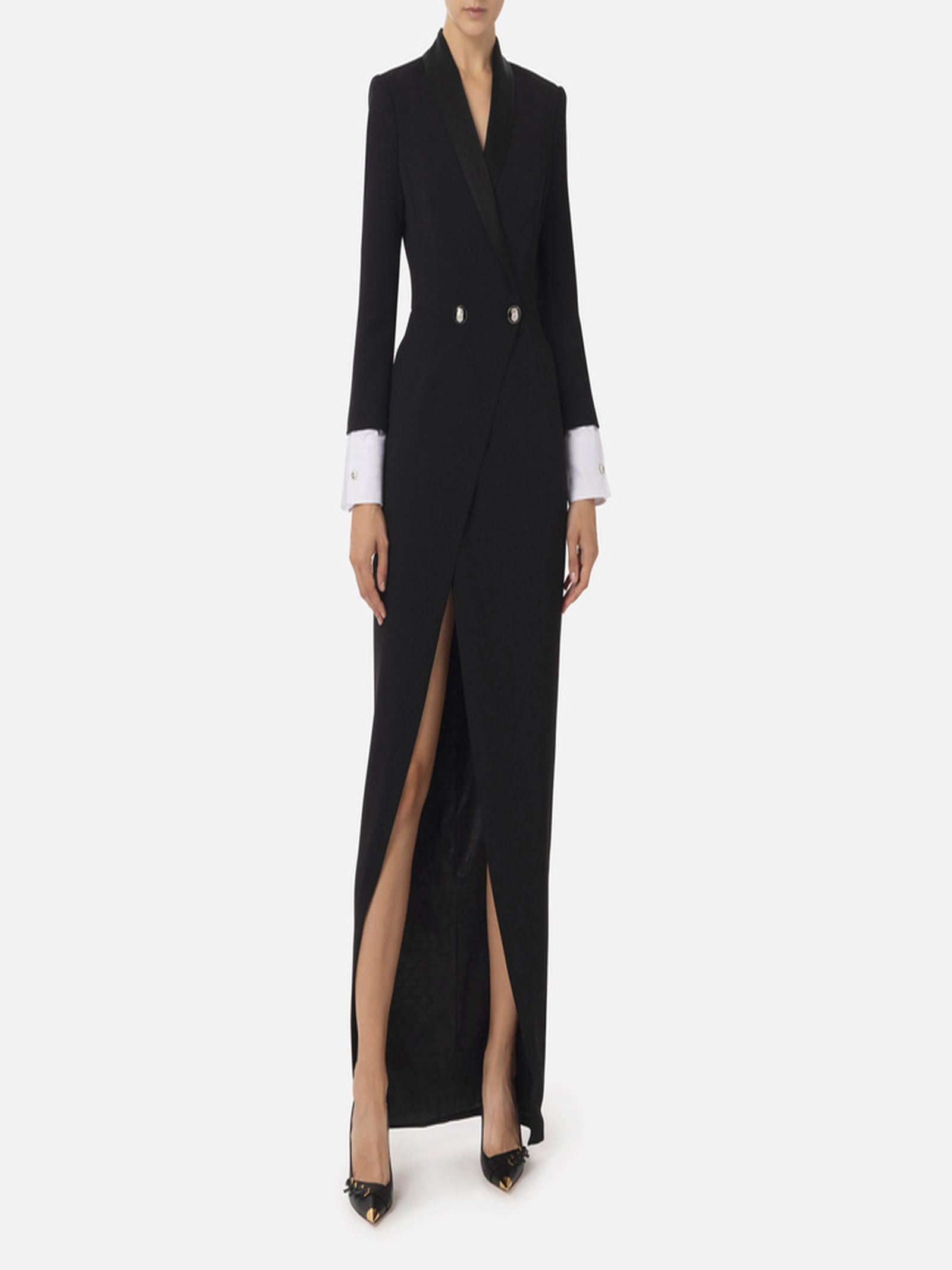 Abito Red Carpet con polsini staccabili AB64547E2 110 ELISABETTA FRANCHI 