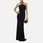 Abito Red Carpet con drappeggio - Elisabetta Franchi AB71747E2 110 ELISABETTA FRANCHI 
