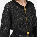 Abito in lana con filo paillettes e cintura AM35M47E2 X16 ELISABETTA FRANCHI 