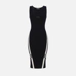 Abito con bande logo laterali AM84S46E2 685 ELISABETTA FRANCHI 