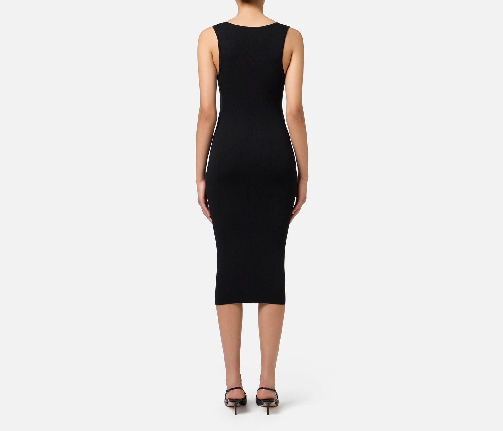 Abito con bande logo laterali AM84S46E2 685 ELISABETTA FRANCHI 