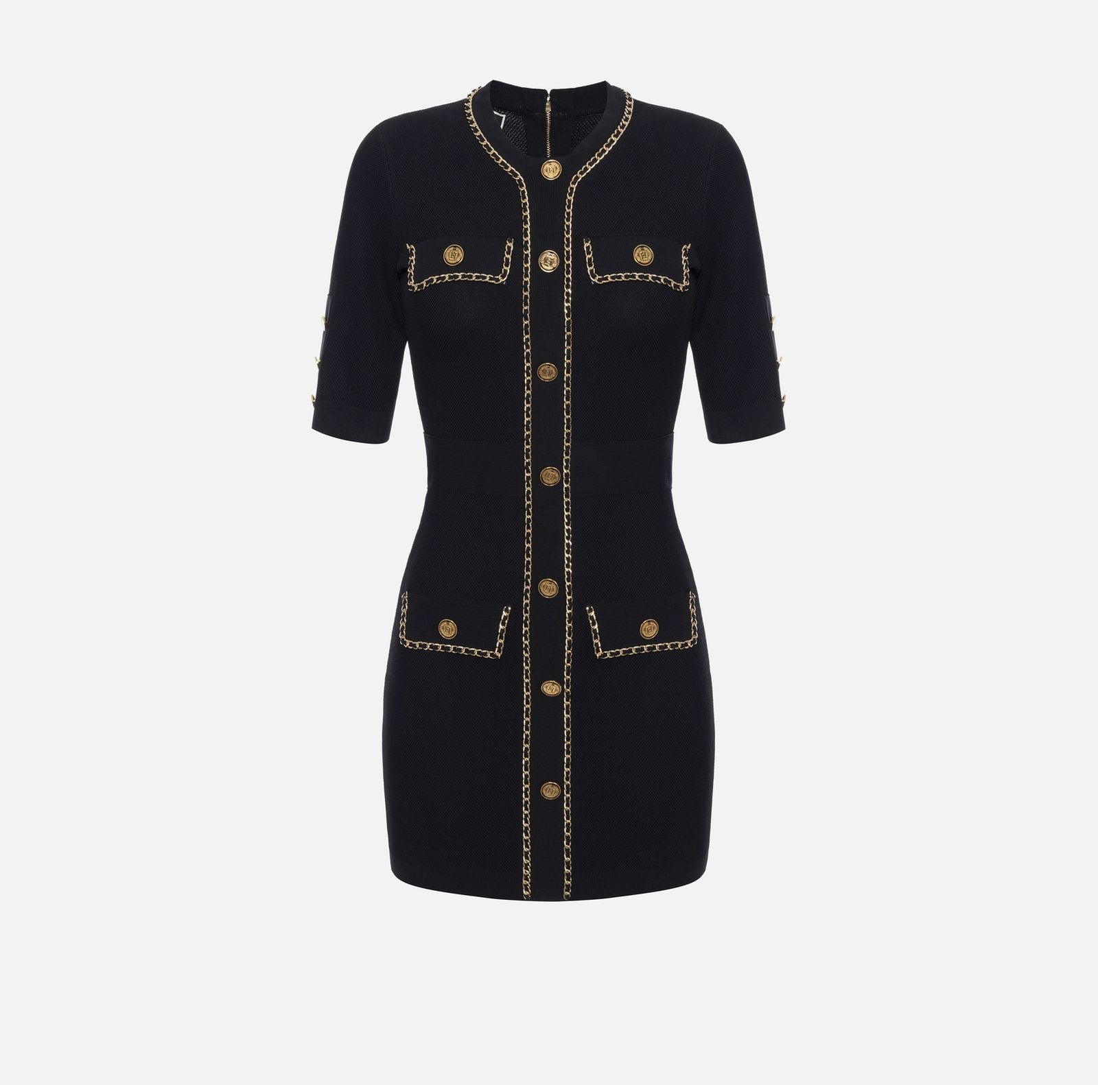 Abito con catene dorate AM92B46E2 110 ELISABETTA FRANCHI 