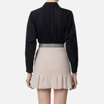 Camicia in popeline con fascione CA06446E2 110 ELISABETTA FRANCHI 