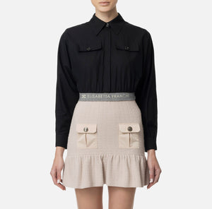 Camicia in popeline con fascione