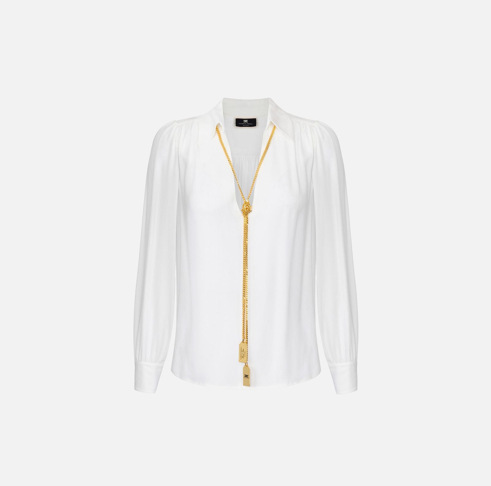 Camicia con charms collana - Elisabetta Franchi CA09346E2 360 ELISABETTA FRANCHI 