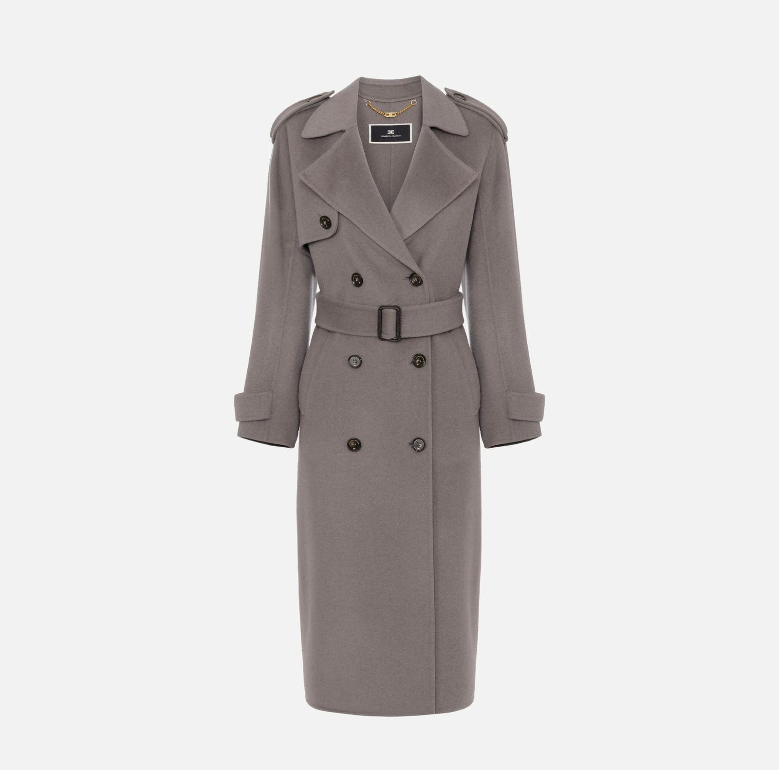 Trench cappotto in lana CP57D46E2 CG8 ELISABETTA FRANCHI 