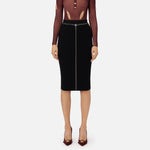 Gonna midi in punto resca - Elisabetta Franchi GK05B47E2 110 ELISABETTA FRANCHI 