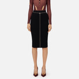 Gonna midi in punto resca - Elisabetta Franchi GK05B47E2 110 ELISABETTA FRANCHI 