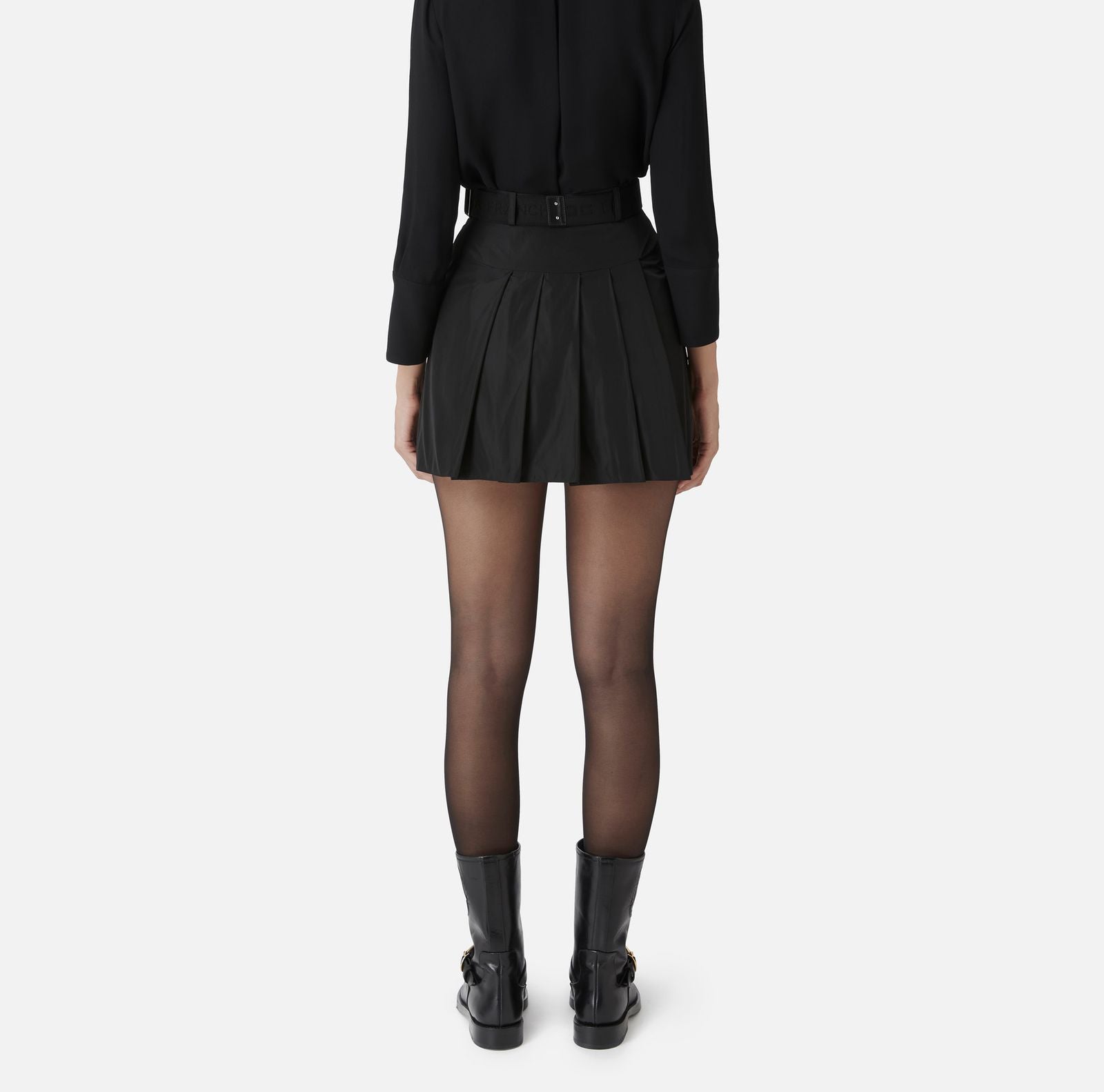 Minigonna a pieghe in naylon GO03546E2 110 ELISABETTA FRANCHI 