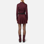 Minigonna a pieghe in naylon GO03546E2 CG3 ELISABETTA FRANCHI 