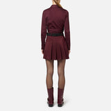 Minigonna a pieghe in naylon GO03546E2 CG3 ELISABETTA FRANCHI 