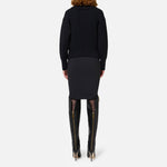 Gonna midi in doppio crèpe stretch GO04746E2 110 ELISABETTA FRANCHI 