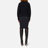 Gonna midi in doppio crèpe stretch GO04746E2 110 ELISABETTA FRANCHI 