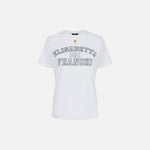 T-shirt con logo college - Elisabetta Franchi MA01546E2 270 ELISABETTA FRANCHI 