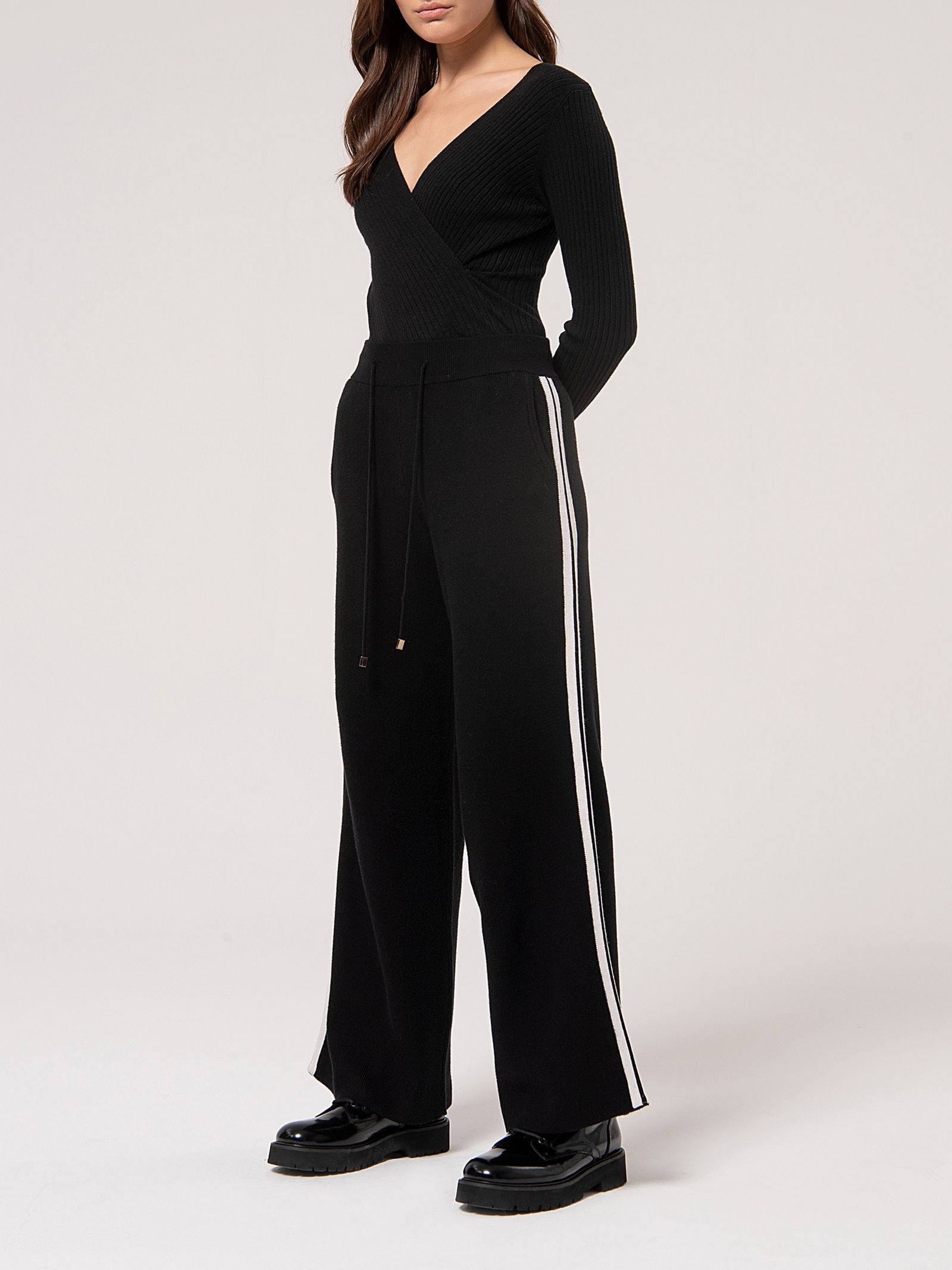 Pantalone ampio a palazzo con coulisse FJ24WV3006 K45901060 FRACOMINA 